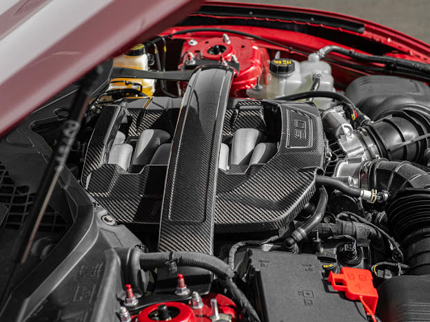 2024-Up Ford Mustang S650 | Dry CARBON FIBER Engine Strut Brace Balance Tower Bar